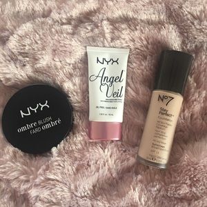 Lot of Nyx makeup and foundation